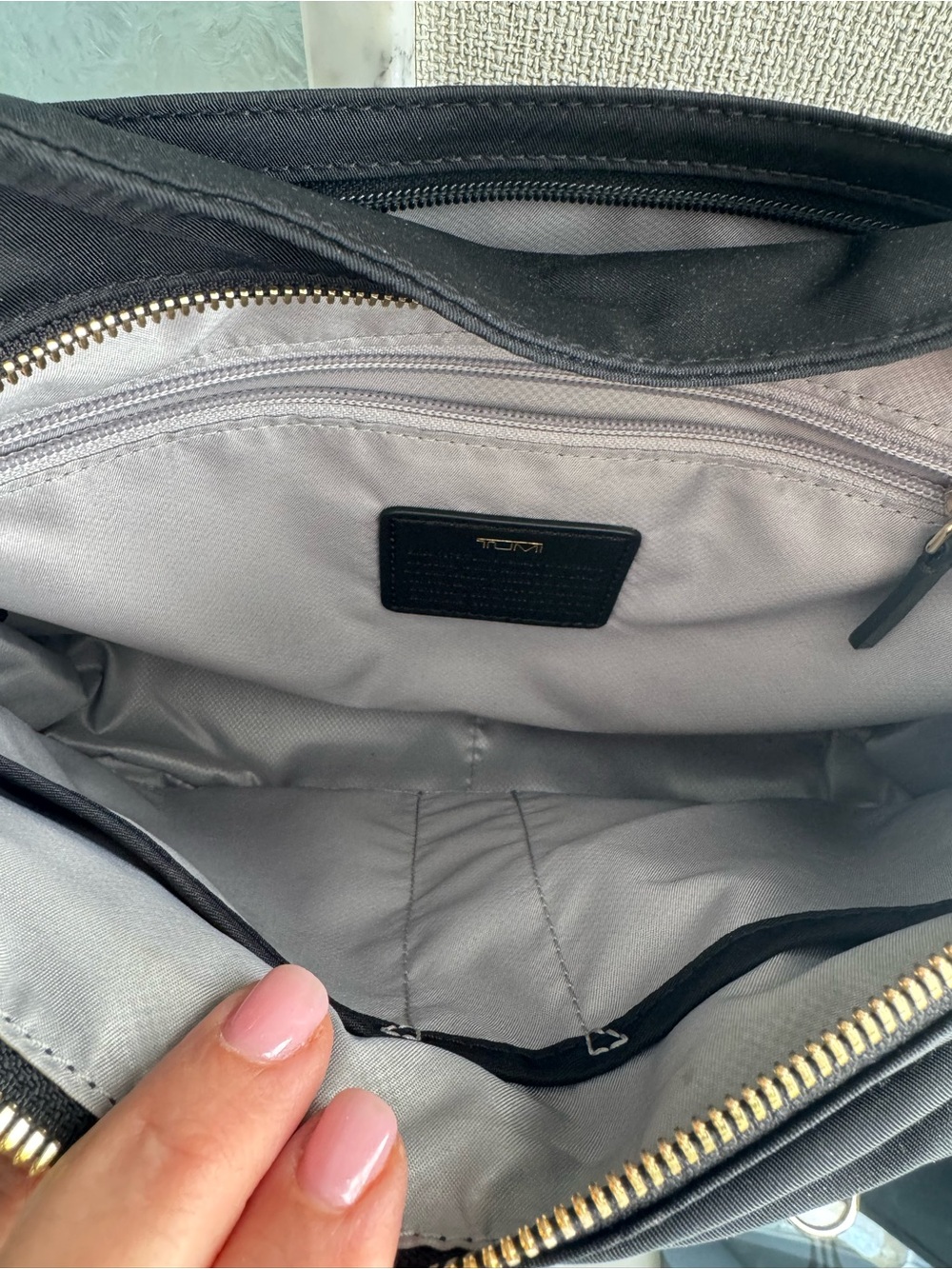 Tumi Black Sutton Crossbody with Gold-Tone Hardware - Picture 7 of 12